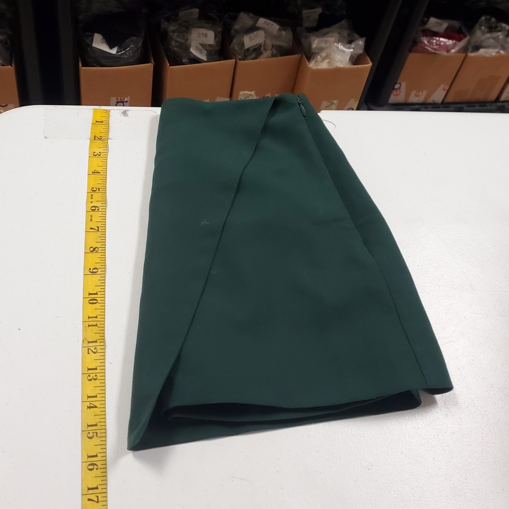 Abercrombie & Fitch Womens Academia Preppy Mini Skort Size S Green University - Picture 8 of 11